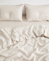 Oatmeal 100% French Flax Linen Duvet Cover