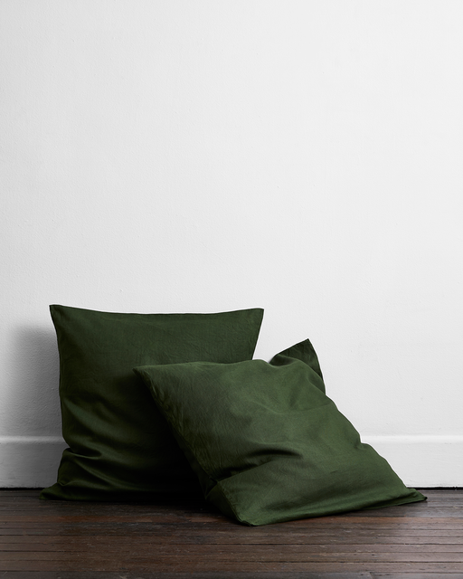 SMILING FLOWER HYPEBEAST OLIVE GREEN Pillowcase Polyester Linen