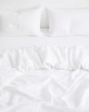 White 100% French Flax Linen Pillowcases (Set of Two)