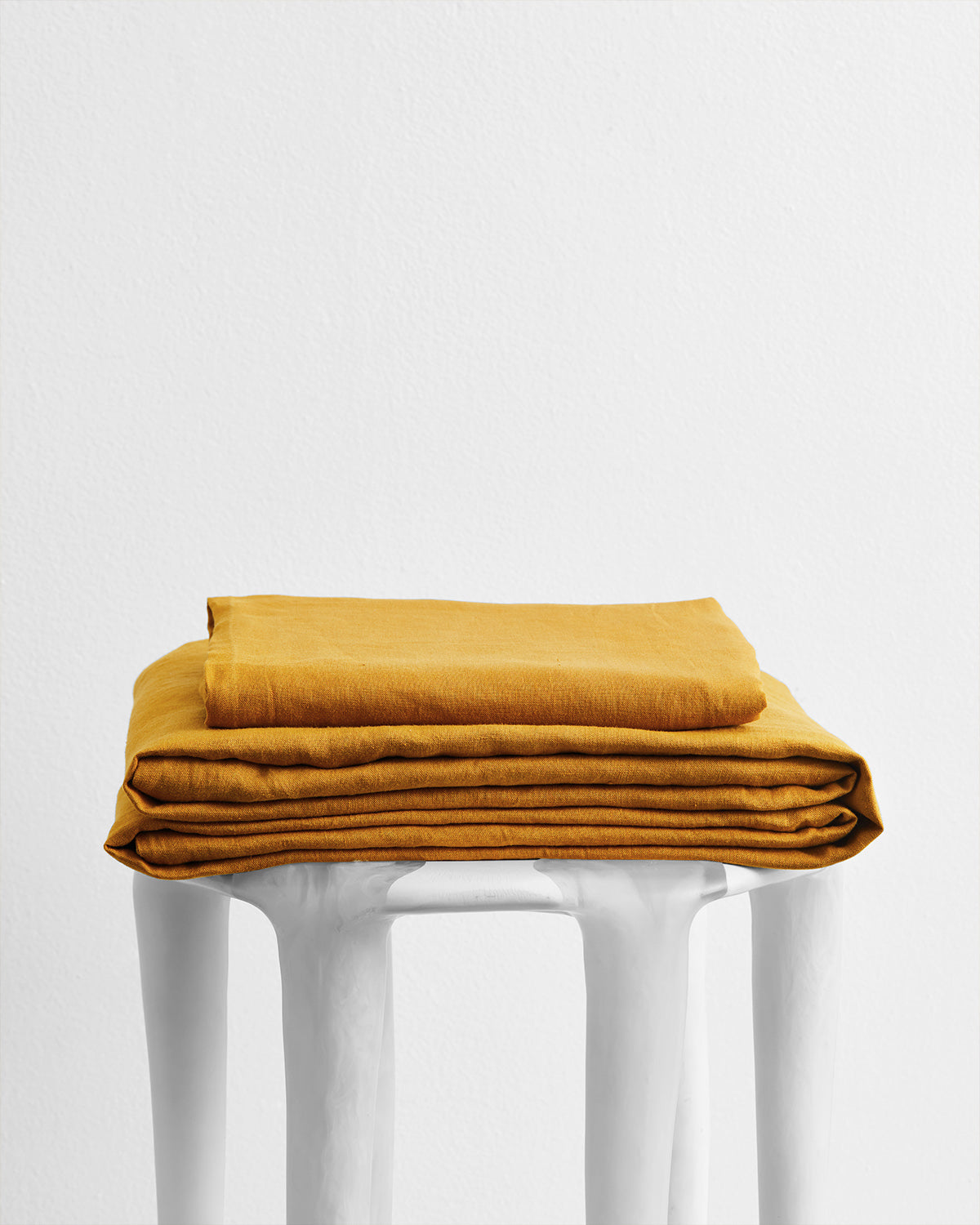 Turmeric 100% French Flax Linen Sheet Set (Queen)