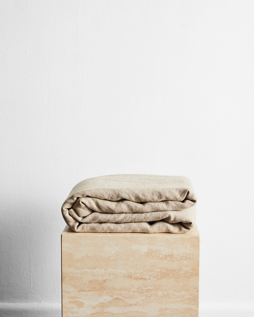 Oatmeal 100% French Flax Linen Throw