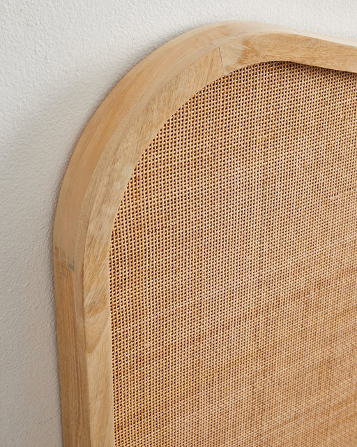 Curvy Rattan Headboard