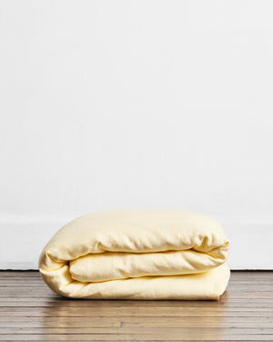 Limoncello 100% French Flax Linen Duvet Cover