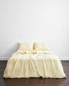 Limoncello 100% French Flax Linen Duvet Cover