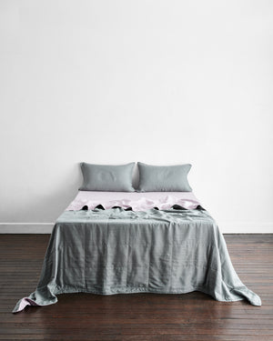 Mineral & Lilac Two-Tone Quilt