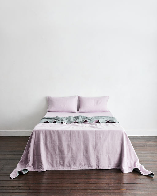 Mineral & Lilac Two-Tone Quilt